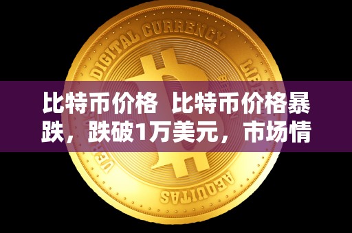 比特币价格  比特币价格暴跌，跌破1万美元，市场情绪动荡
